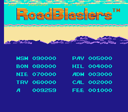 Ретро-игры - Road Blasters (NES) - аркадные гонки со стрельбой, портированные с Atari System 1